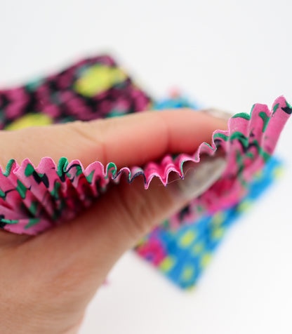 【25SS-309】ローズプリントプリーツ加工デシン　/0.5ｙあたり = ～820円