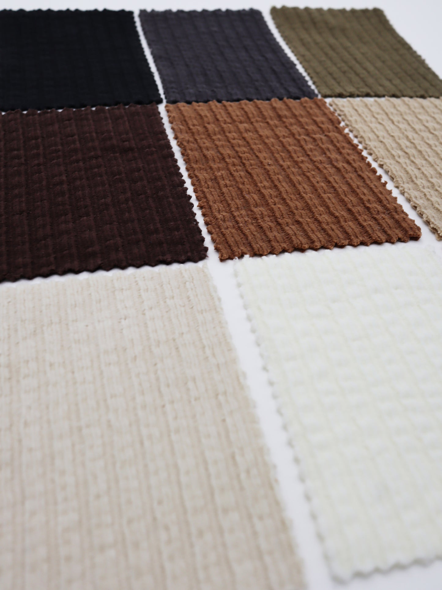 【25SS-174】モールヤーンウェーブリブ風二重織りニット　/0.5ｙあたり = ～1115円