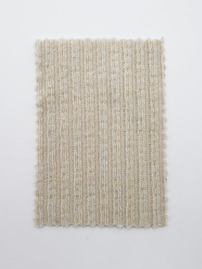 【25SS-174】モールヤーンウェーブリブ風二重織りニット　/0.5ｙあたり = ～1115円