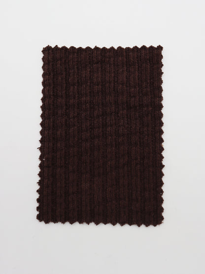 【25SS-174】モールヤーンウェーブリブ風二重織りニット　/0.5ｙあたり = ～1115円