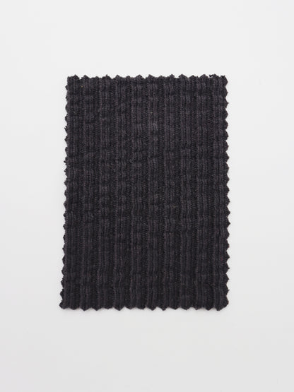 【25SS-174】モールヤーンウェーブリブ風二重織りニット　/0.5ｙあたり = ～1115円