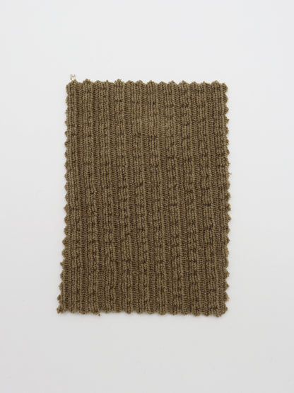 【25SS-174】モールヤーンウェーブリブ風二重織りニット　/0.5ｙあたり = ～1115円