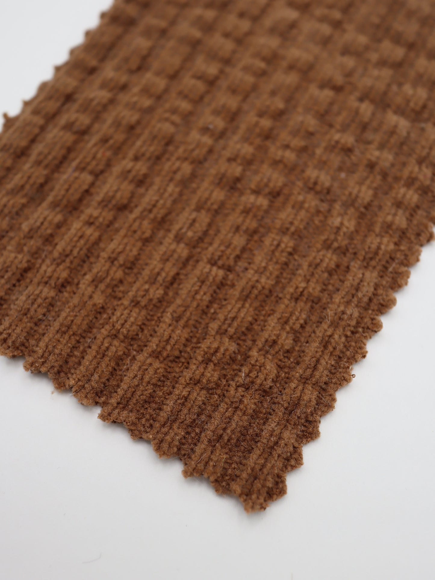 【25SS-174】モールヤーンウェーブリブ風二重織りニット　/0.5ｙあたり = ～1115円