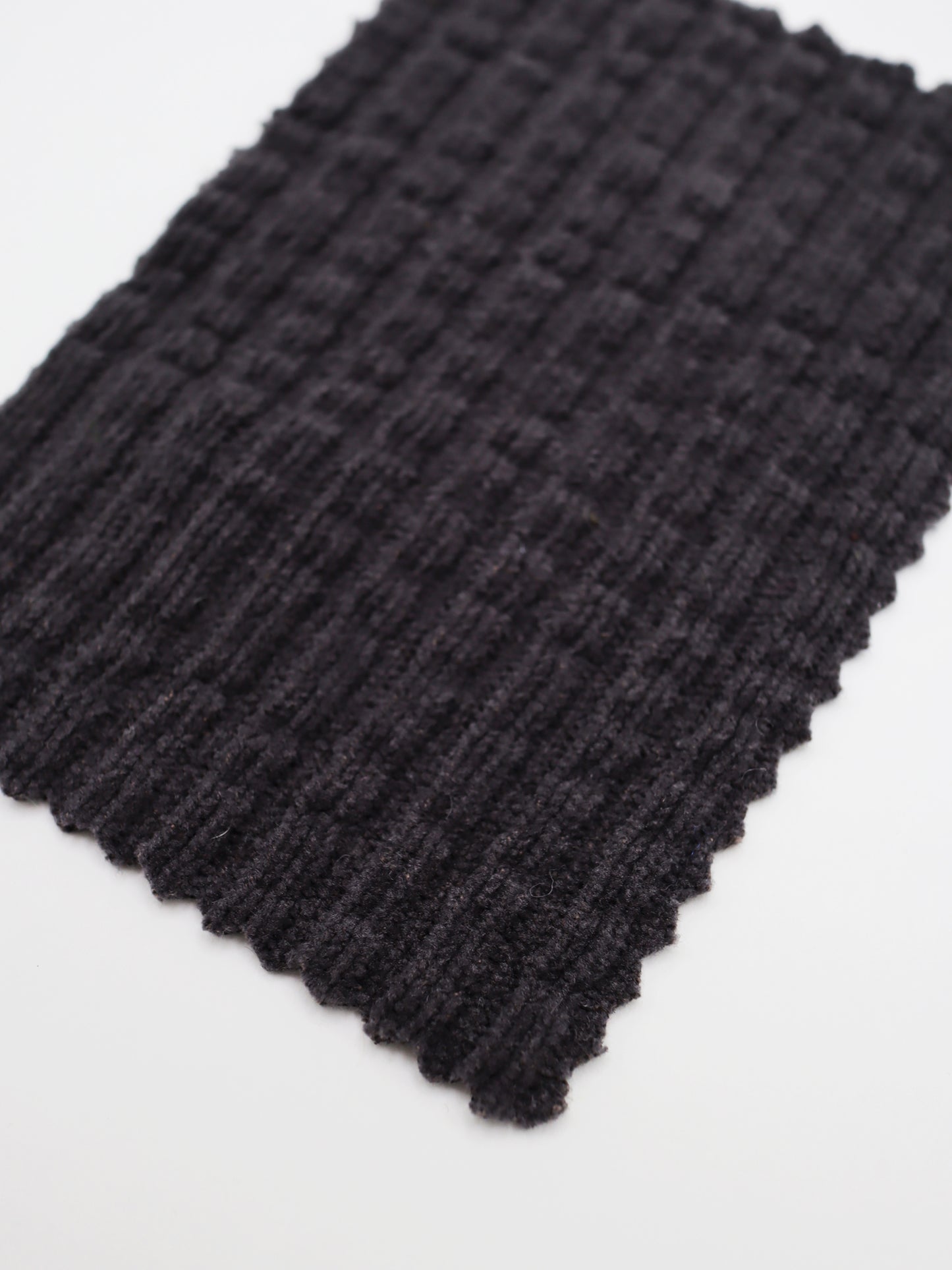 【25SS-174】モールヤーンウェーブリブ風二重織りニット　/0.5ｙあたり = ～1115円