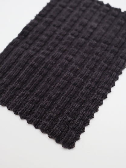 【25SS-174】モールヤーンウェーブリブ風二重織りニット　/0.5ｙあたり = ～1115円