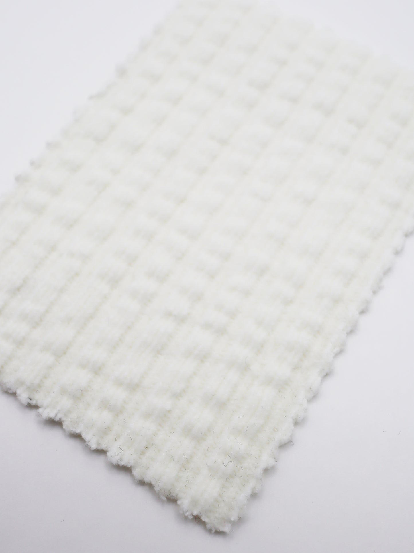 【25SS-174】モールヤーンウェーブリブ風二重織りニット　/0.5ｙあたり = ～1115円