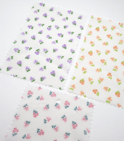 【25SS-259】小花柄プリント綿ローン　/0.5ｙあたり = ～625円
