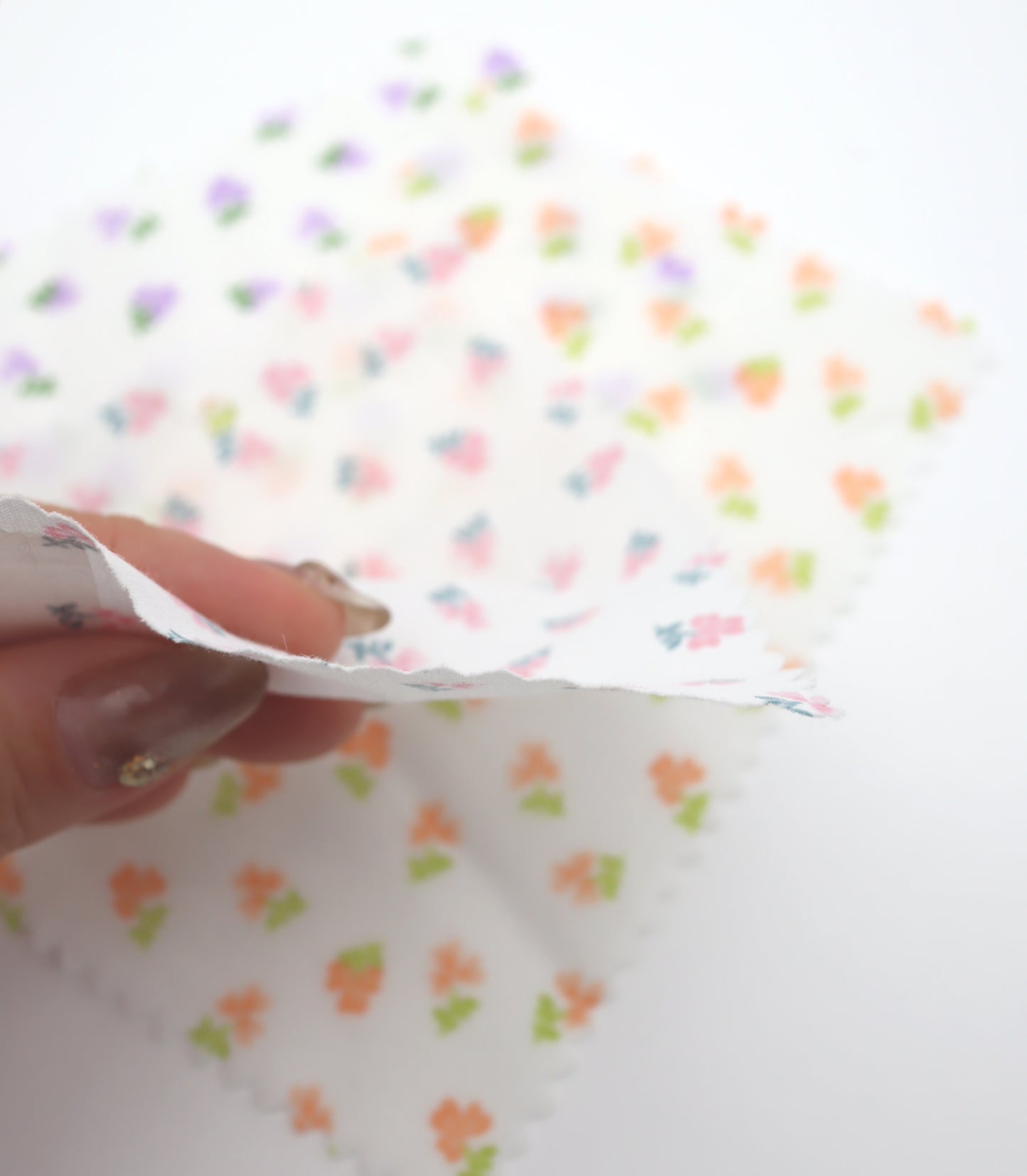 【25SS-259】小花柄プリント綿ローン　/0.5ｙあたり = ～625円