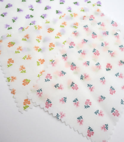 【25SS-259】小花柄プリント綿ローン　/0.5ｙあたり = ～625円