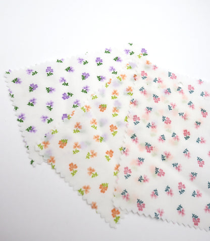 【25SS-259】小花柄プリント綿ローン　/0.5ｙあたり = ～625円