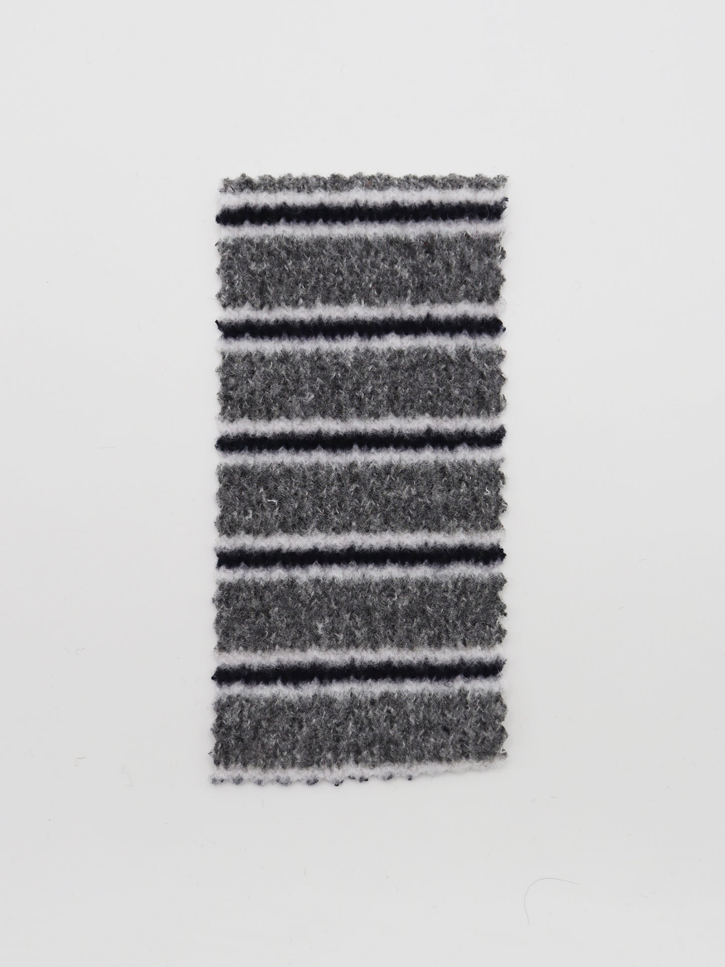 【25SS-180】起毛ボーダーリブ風二重織ニット　/0.5ｙあたり = ～1015円