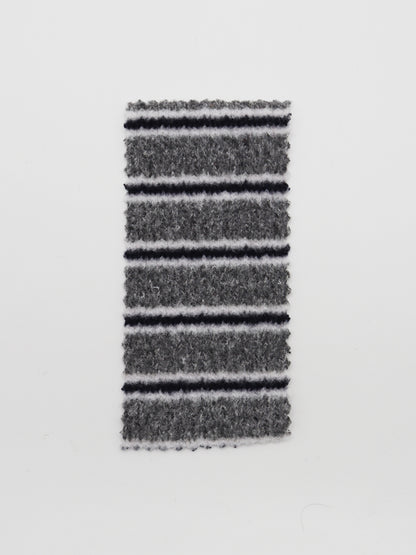 【25SS-180】起毛ボーダーリブ風二重織ニット　/0.5ｙあたり = ～1015円