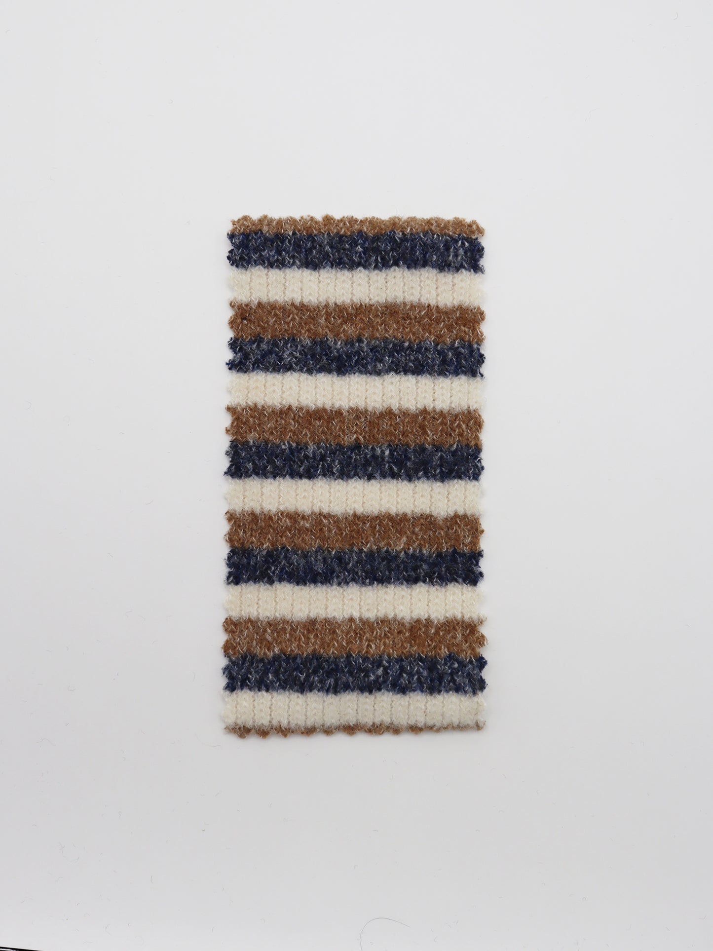 【25SS-180】起毛ボーダーリブ風二重織ニット　/0.5ｙあたり = ～1015円