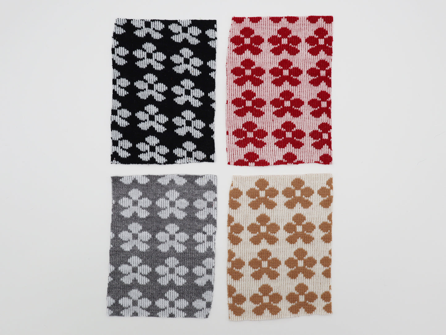 【25SS-133】レトロフラワージャガードダブルフェイスニット　/0.5ｙあたり = ～ 1035円