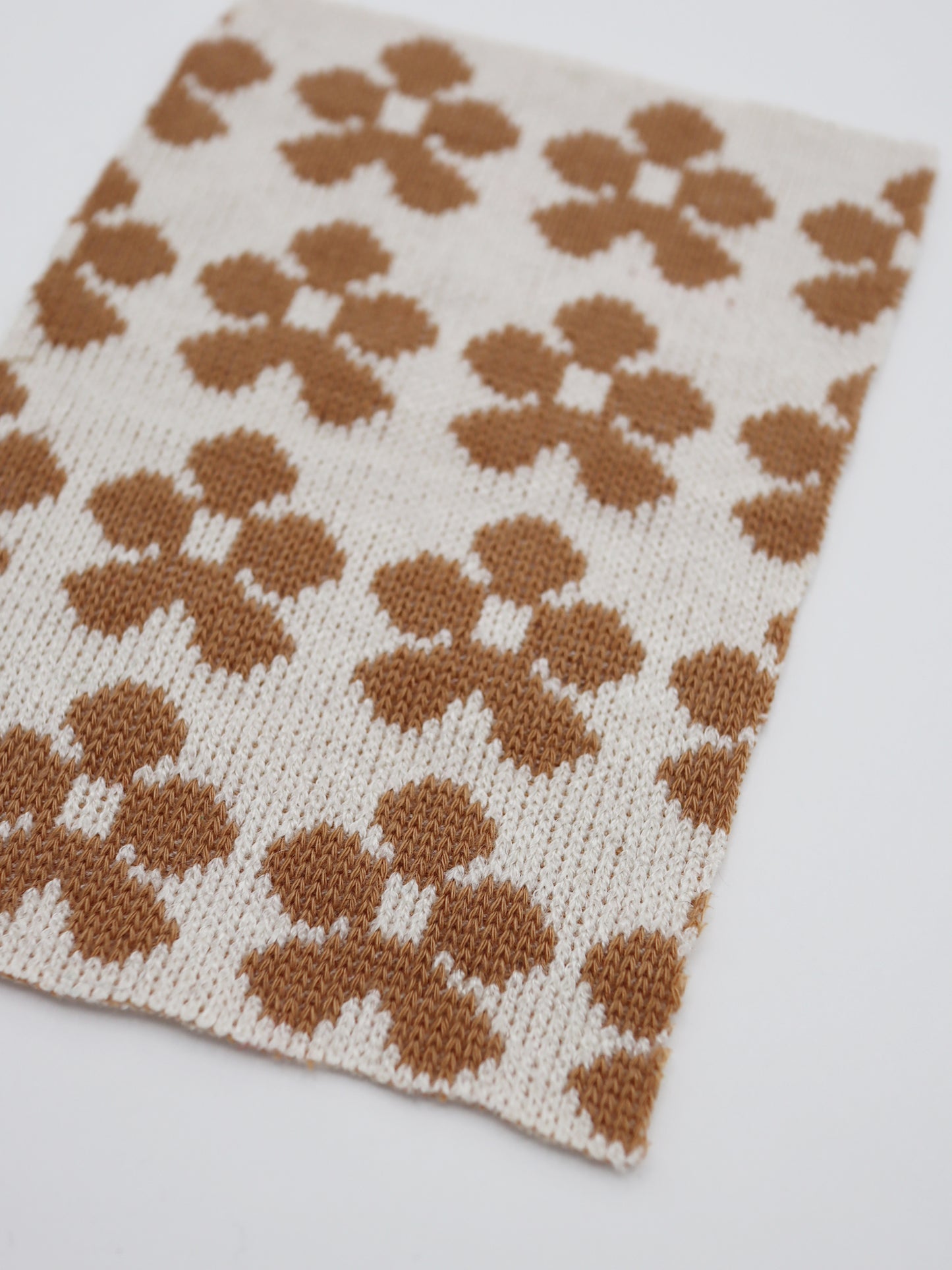 【25SS-133】レトロフラワージャガードダブルフェイスニット　/0.5ｙあたり = ～ 1035円