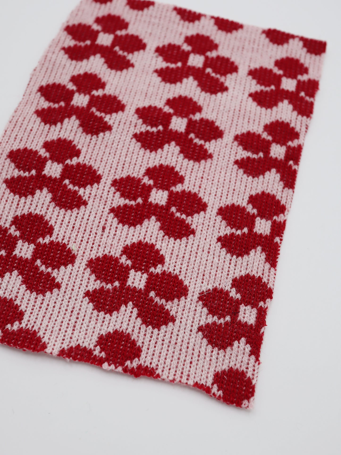 【25SS-133】レトロフラワージャガードダブルフェイスニット　/0.5ｙあたり = ～ 1035円