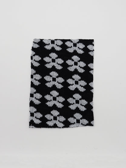 【25SS-133】レトロフラワージャガードダブルフェイスニット　/0.5ｙあたり = ～ 1035円