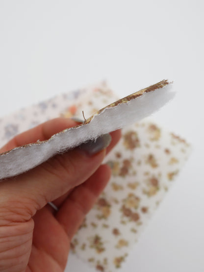 【25SS-098】小花柄プリントキルティングコーデュロイ　/0.5ｙあたり = ～1320円