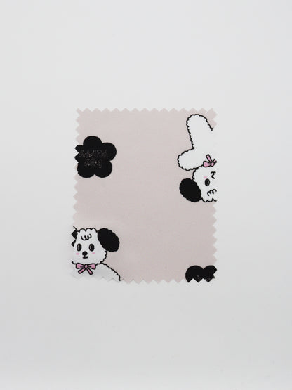 【25SS-089】よそ見ワンちゃんプリントキルティングタフタ　/0.5ｙあたり = ～ 1105円