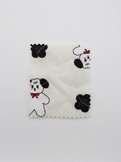 【25SS-089】よそ見ワンちゃんプリントキルティングタフタ　/0.5ｙあたり = ～ 1105円