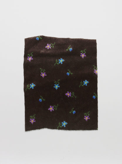 【25SS-132】小花柄プリントストレッチベロア　/0.5ｙあたり = ～1040円