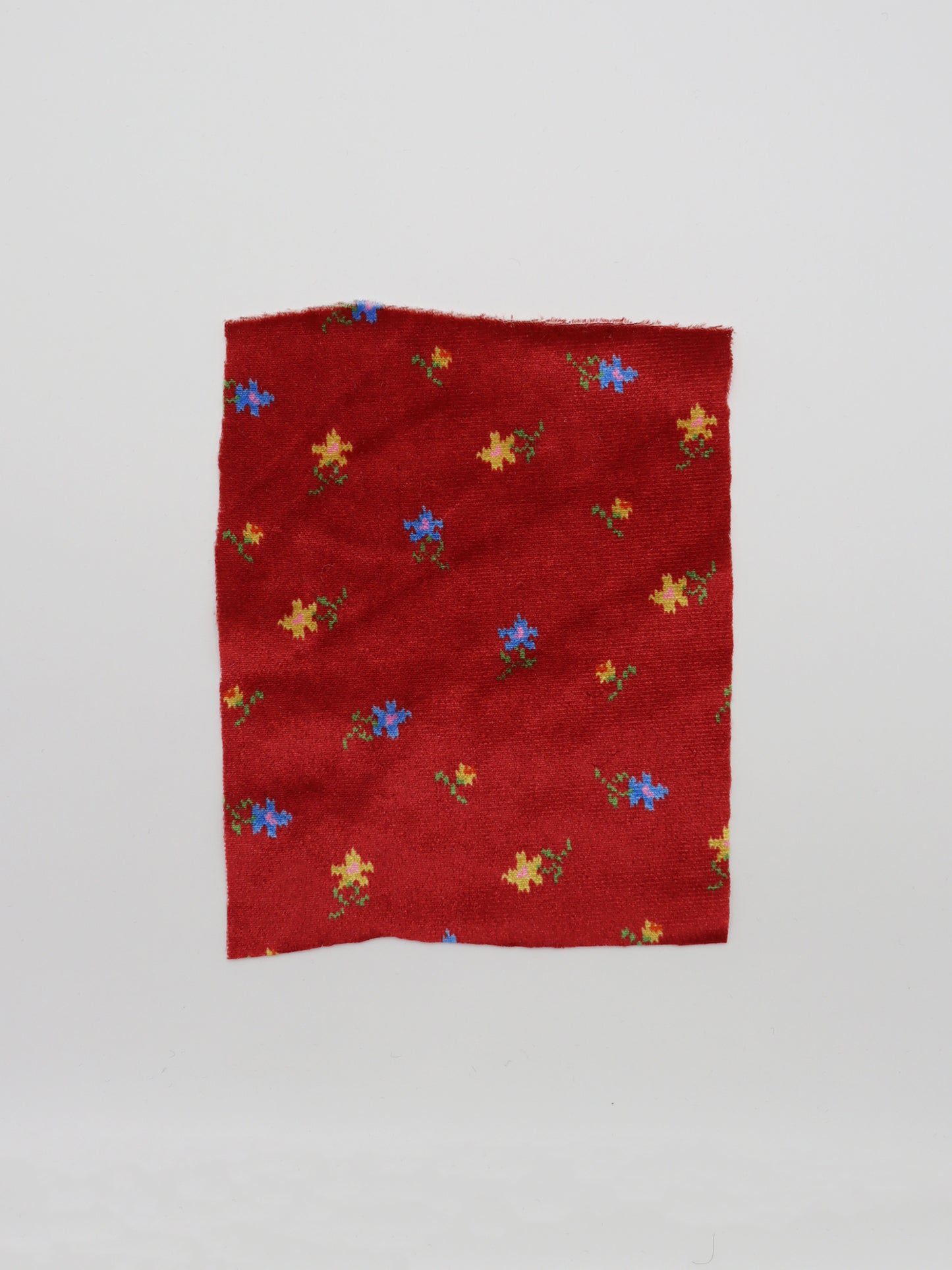 【25SS-132】小花柄プリントストレッチベロア　/0.5ｙあたり = ～1040円