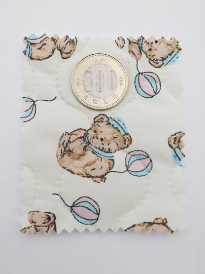 【25SS-088】くまさん×風船プリントキルティングタフタ　/0.5ｙあたり = ～1105円