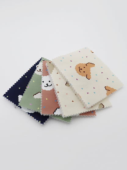 【25SS-085】ごきげんワンちゃんプリント中綿接着タフタ　/0.5ｙあたり = ～1195円