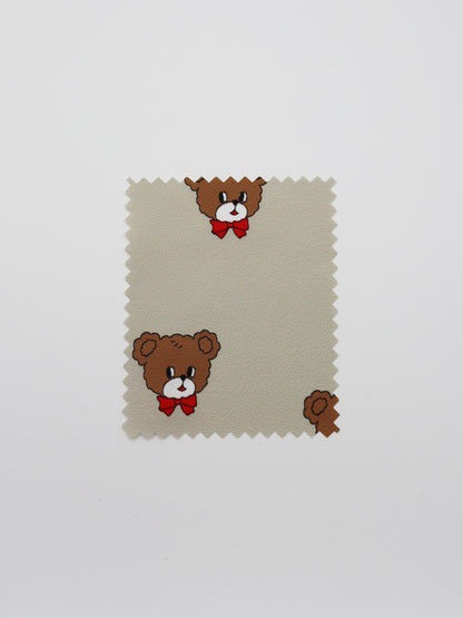 【25SS-086】よそ見くまさんプリントキルティングタフタ　/0.5ｙあたり = ～1105円