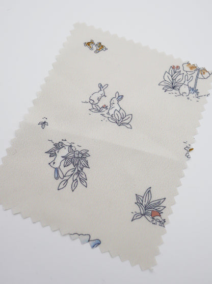 【25SS-102】ウサギさんプリントキルティングタフタ　/0.5ｙあたり = ～ 1070円