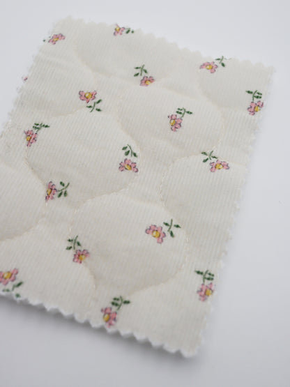 【25SS-099】小花プリントキルティングコーデュロイ　/0.5ｙあたり = ～1320円