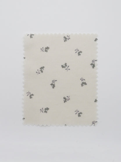 【25SS-099】小花プリントキルティングコーデュロイ　/0.5ｙあたり = ～1320円