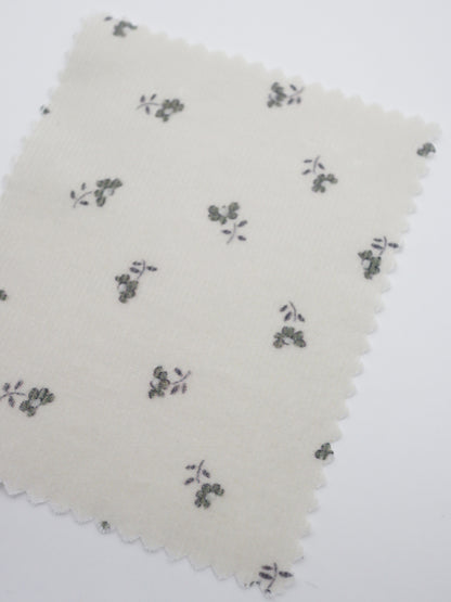 【25SS-099】小花プリントキルティングコーデュロイ　/0.5ｙあたり = ～1320円