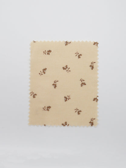 【25SS-099】小花プリントキルティングコーデュロイ　/0.5ｙあたり = ～1320円
