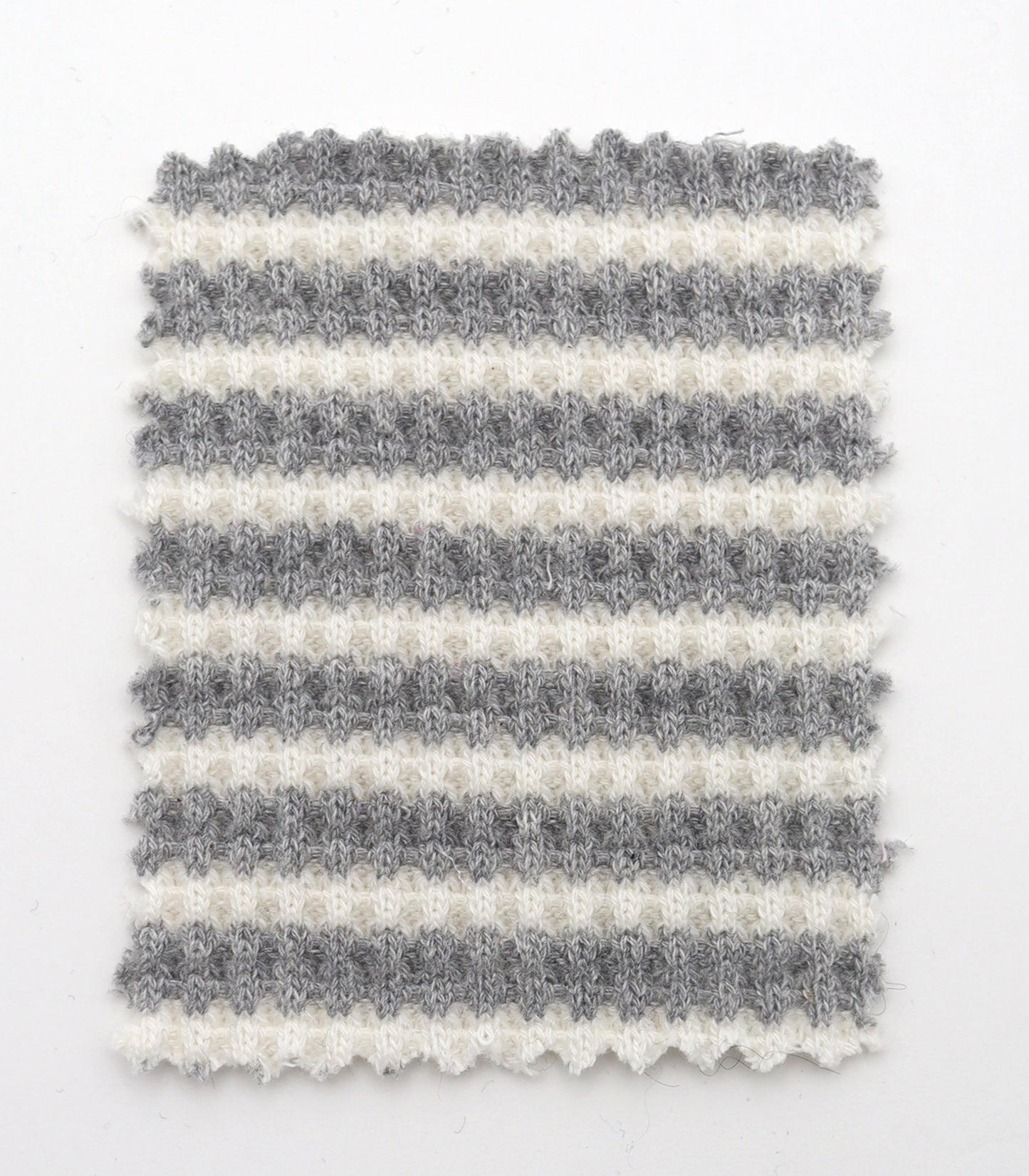 【25SS-362】先染めボーダーワッフルニット　/0.5ｙあたり = ～1025円