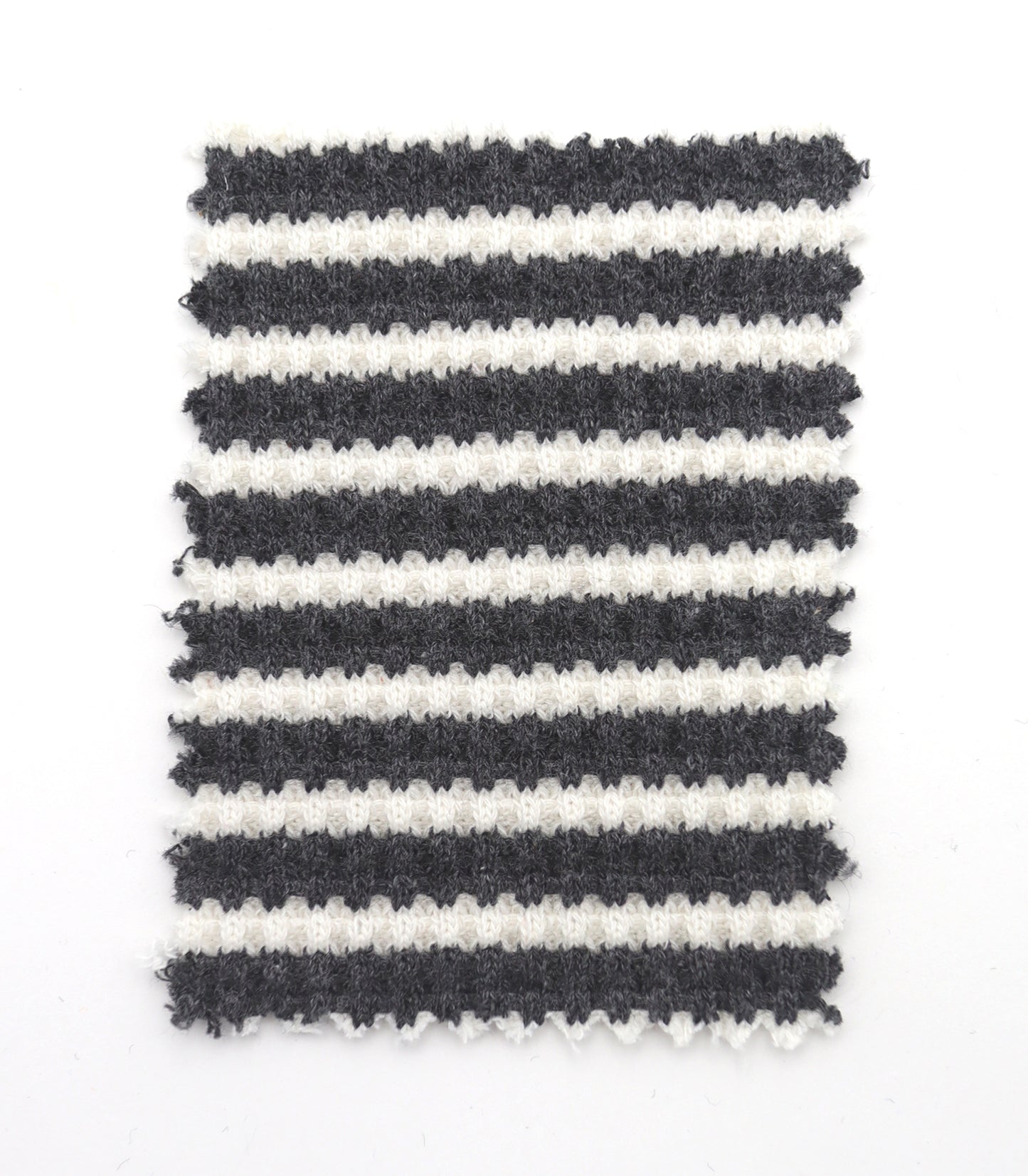 【25SS-362】先染めボーダーワッフルニット　/0.5ｙあたり = ～1025円