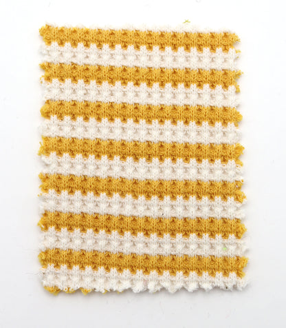 【25SS-362】先染めボーダーワッフルニット　/0.5ｙあたり = ～1025円