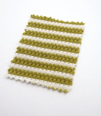 【25SS-362】先染めボーダーワッフルニット　/0.5ｙあたり = ～1025円