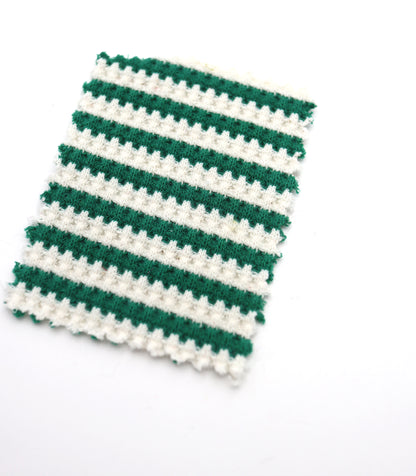 【25SS-362】先染めボーダーワッフルニット　/0.5ｙあたり = ～1025円