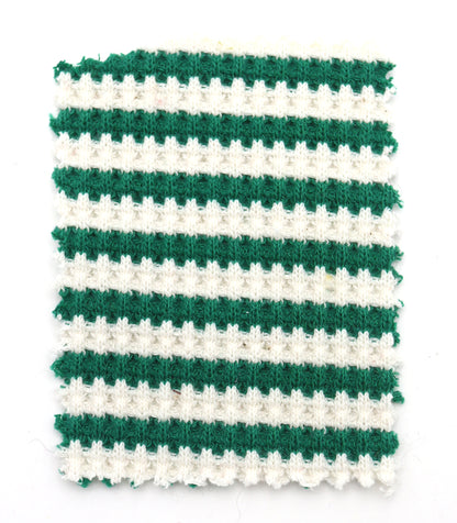 【25SS-362】先染めボーダーワッフルニット　/0.5ｙあたり = ～1025円