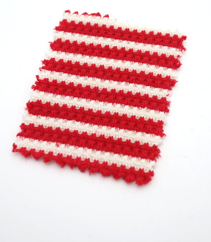 【25SS-362】先染めボーダーワッフルニット　/0.5ｙあたり = ～1025円