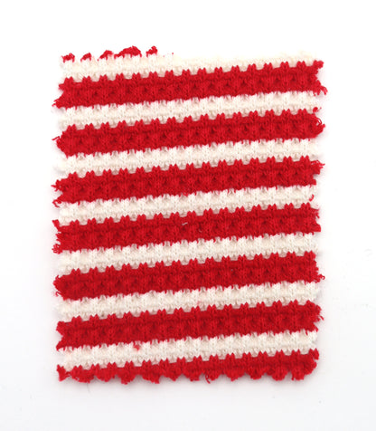 【25SS-362】先染めボーダーワッフルニット　/0.5ｙあたり = ～1025円