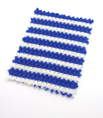 【25SS-362】先染めボーダーワッフルニット　/0.5ｙあたり = ～1025円