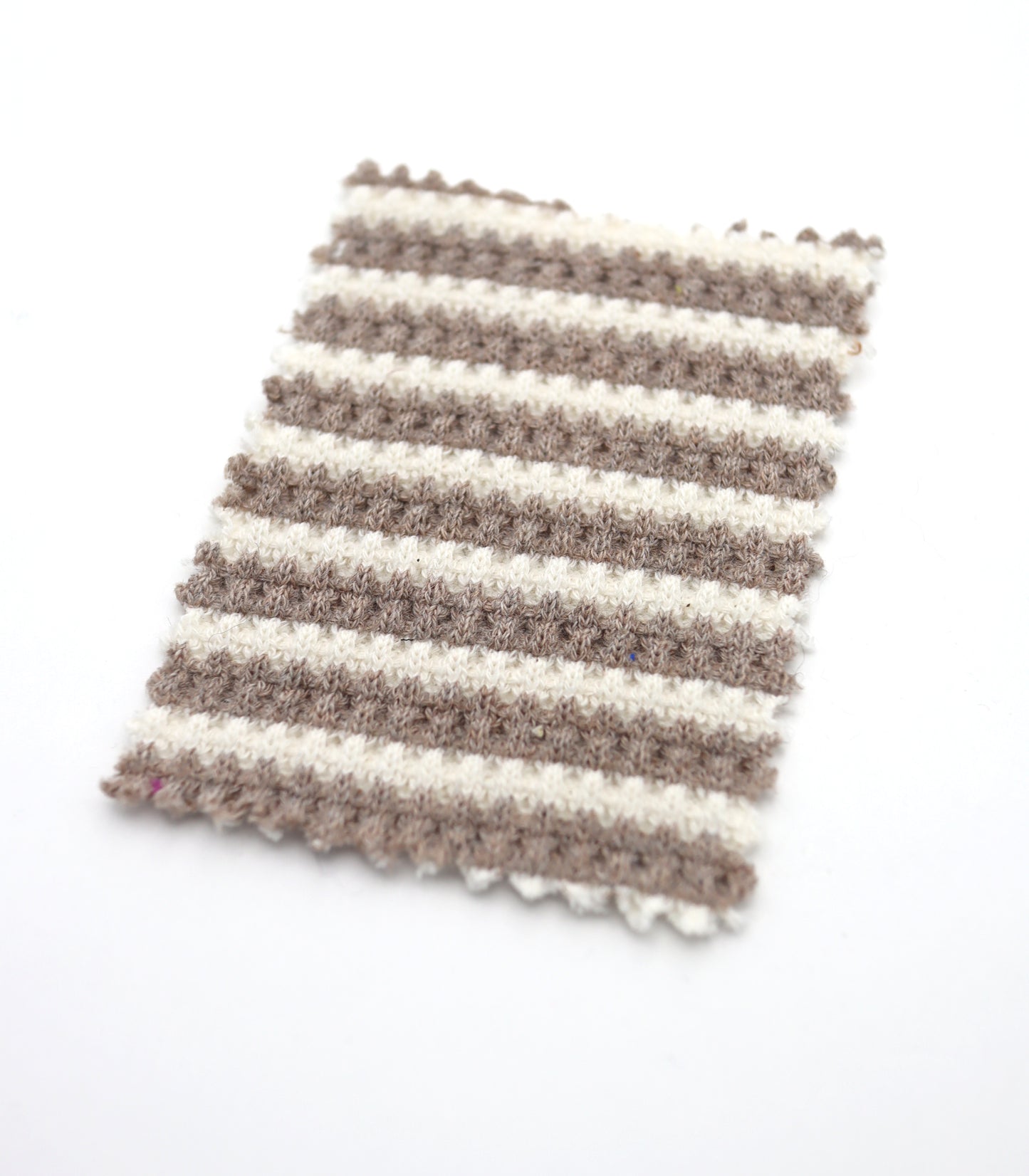 【25SS-362】先染めボーダーワッフルニット　/0.5ｙあたり = ～1025円