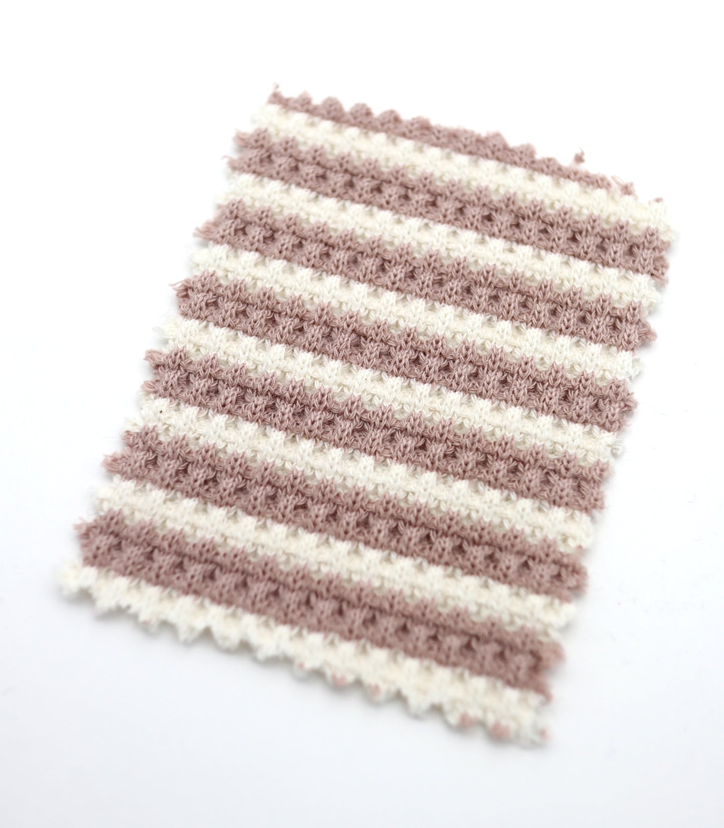 【25SS-362】先染めボーダーワッフルニット　/0.5ｙあたり = ～1025円