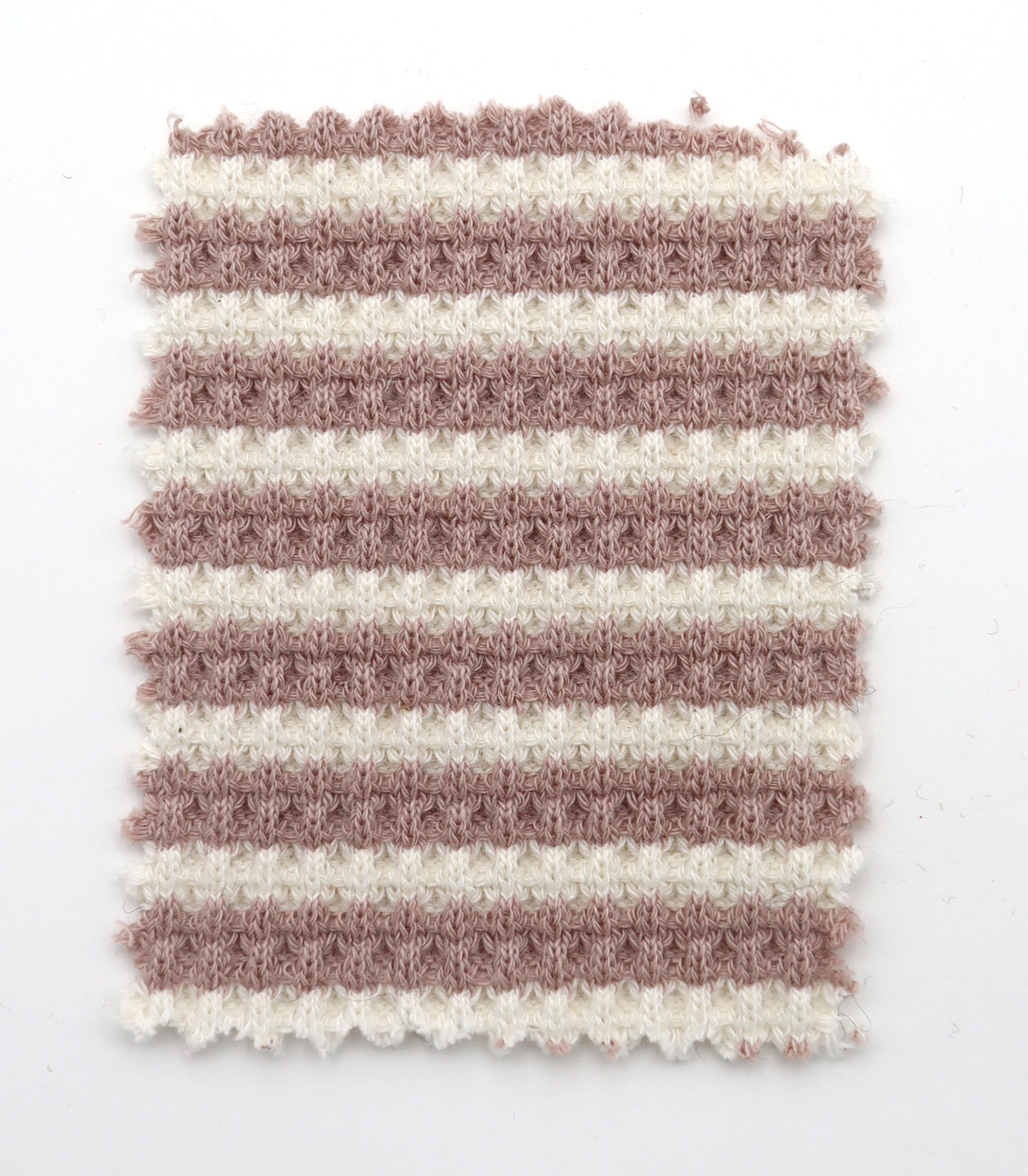 【25SS-362】先染めボーダーワッフルニット　/0.5ｙあたり = ～1025円