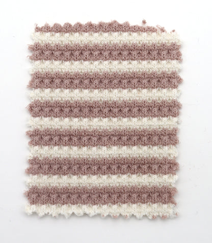 【25SS-362】先染めボーダーワッフルニット　/0.5ｙあたり = ～1025円