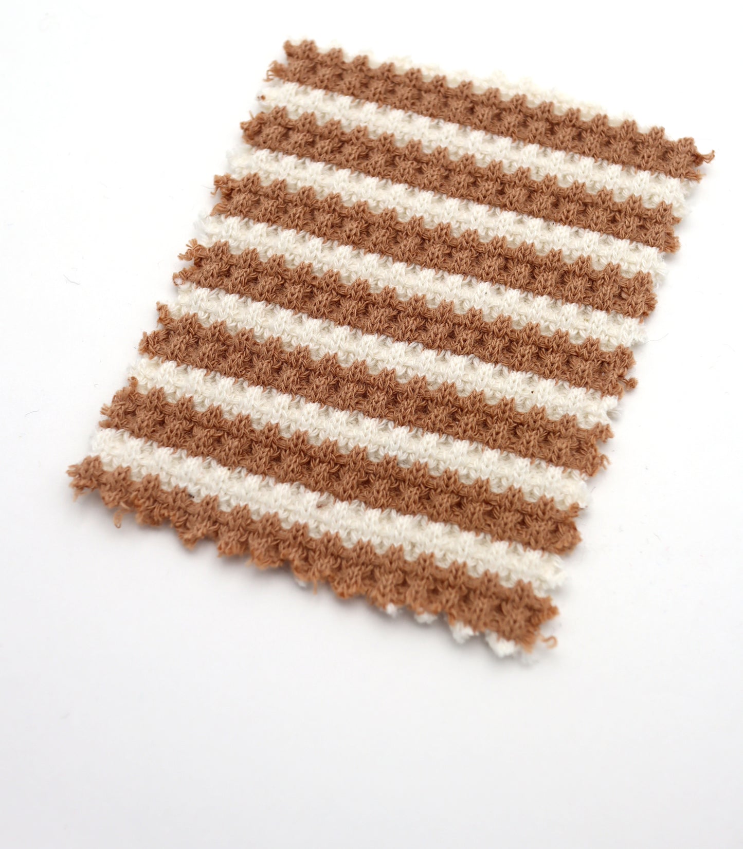 【25SS-362】先染めボーダーワッフルニット　/0.5ｙあたり = ～1025円