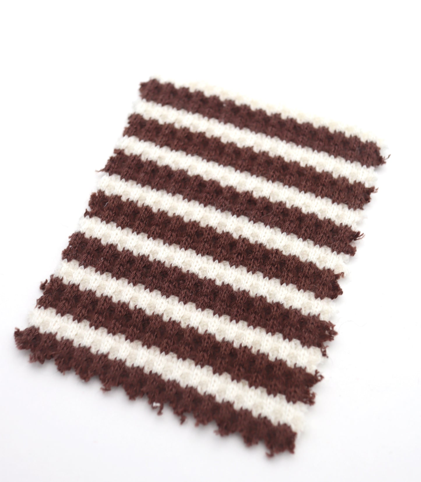 【25SS-362】先染めボーダーワッフルニット　/0.5ｙあたり = ～1025円