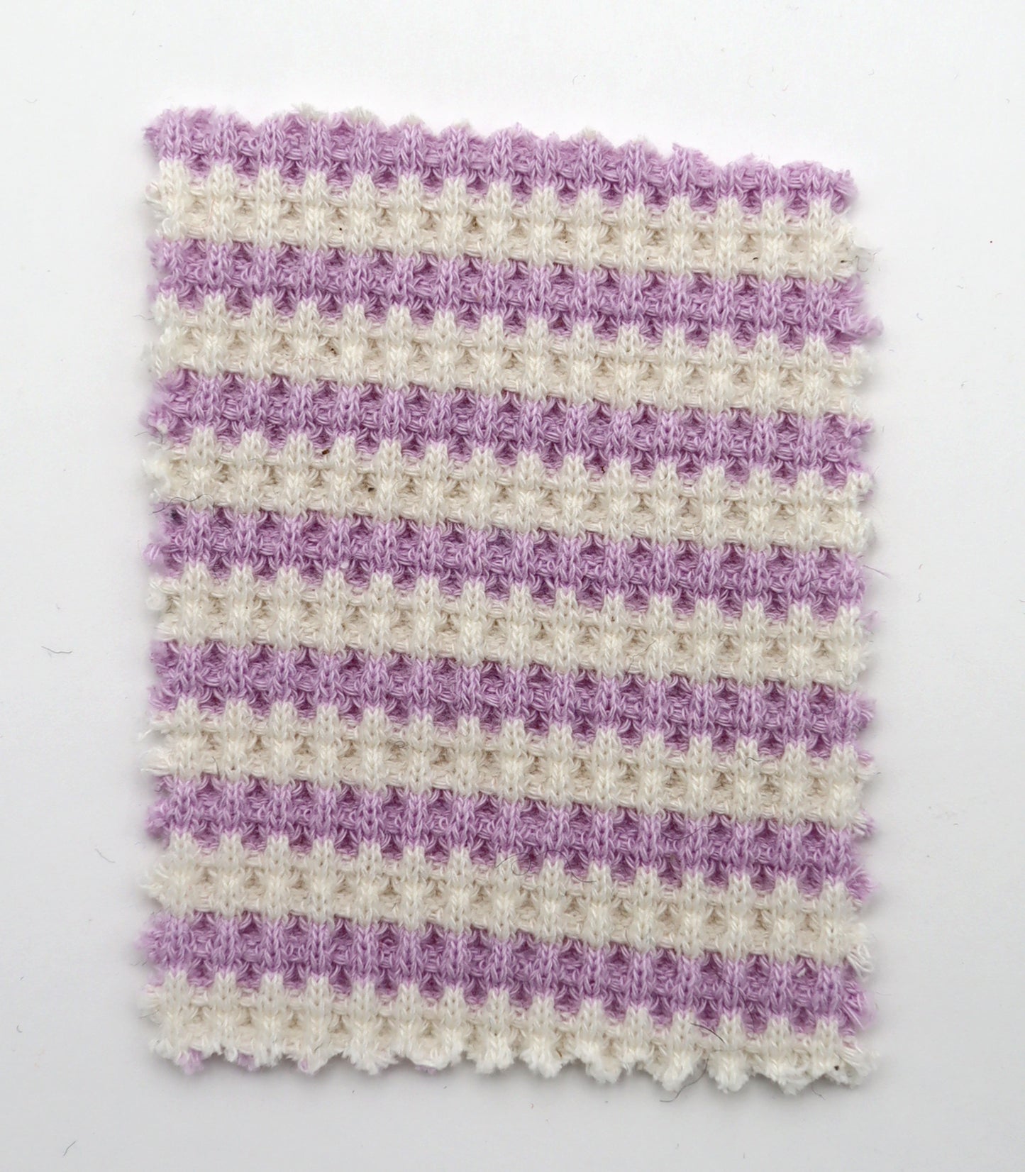 【25SS-362】先染めボーダーワッフルニット　/0.5ｙあたり = ～1025円